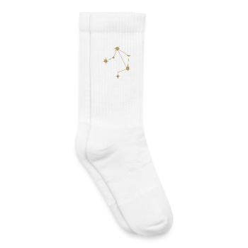 Sternbild Waage Sternzeichen Sternzeichen Golden - Kinder Tennissocken - Weiß - Rechts