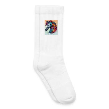 horse - Kids Tennis Socks - white - Right