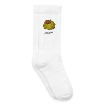 Spinnenkatze - Kinder Tennissocken - Weiß - Rechts
