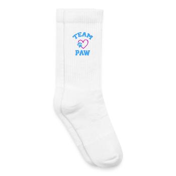 Team Pfoten Herz Logo - Kinder Tennissocken - Weiß - Rechts