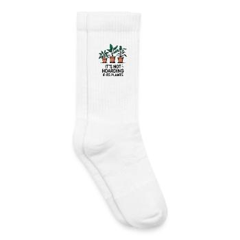 Ce n’est pas de la thésaurisation si ses plantes - Chaussettes de tennis bio enfant - blanc - Droite