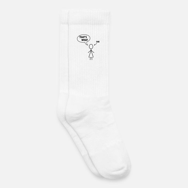 Das hat sie gesagt - Kinder Tennissocken - Weiß