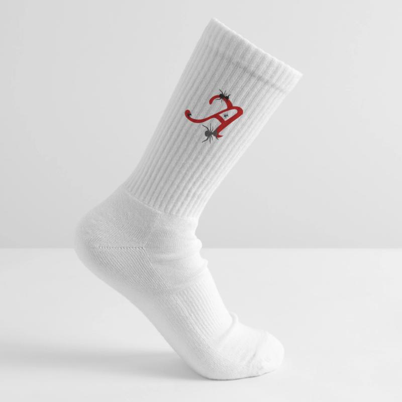 Buchstabe A Initiale Kinder Tennissocken