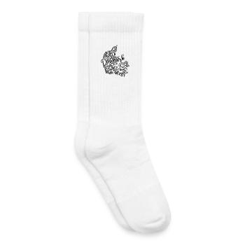 Danemark Carte Mandala Hygge Copenhague - Chaussettes de tennis bio enfant - blanc - Droite