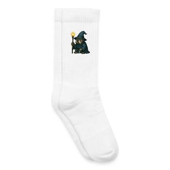 Bulldog Wizard Lantern - Kids Tennis Socks - white - Right