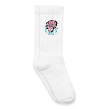 Gehirn Graffiti Power - Kinder Tennissocken - Weiß - Rechts