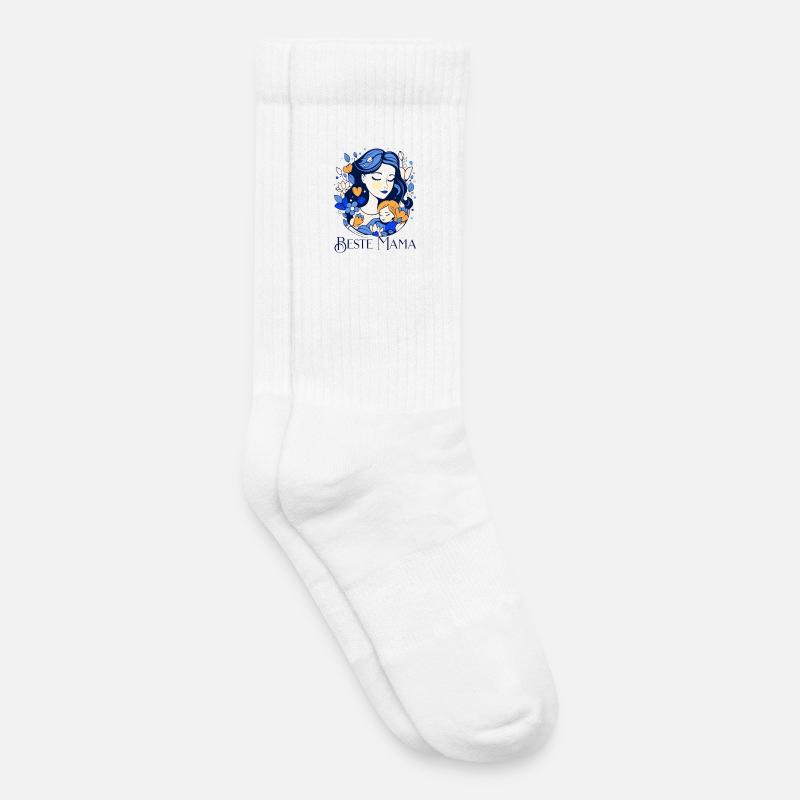 Beste Mama - Kinder Tennissocken - Weiß