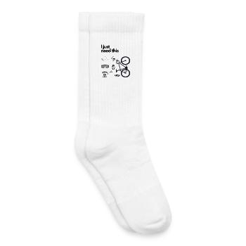 I just need this - Kids Tennis Socks - white - Right