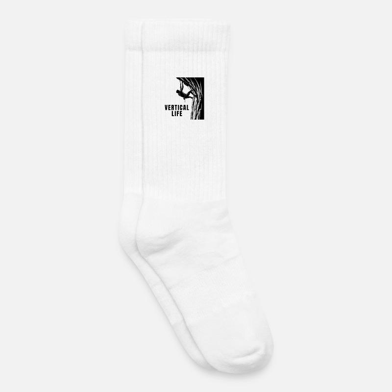 Vertical Life Kletterer Steilwand Design - Kinder Tennissocken - Weiß
