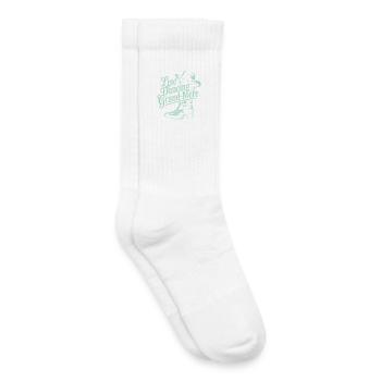Line Dancing Oma - Kinder Tennissocken - Weiß - Rechts
