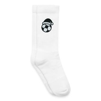 Soccer Snowman Christmas Sports - Kids Tennis Socks - white - Right