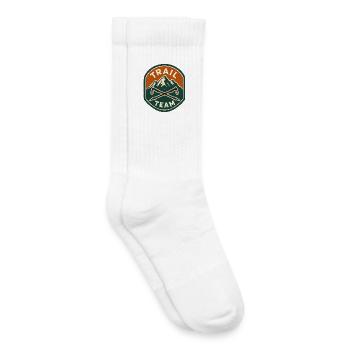 Trail Team Mountain Patch - Chaussettes de tennis bio enfant - blanc - Droite