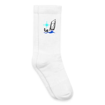 Optimist Opti Segelboot Segeln Kinder Regatta - Kinder Tennissocken - Weiß - Rechts