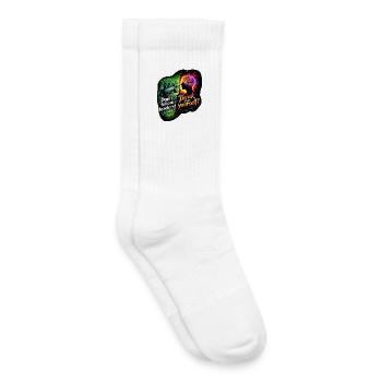 Denken Sie selbst, folgen Sie keinen Führungspersönlichkeiten - Kinder Tennissocken - Weiß - Rechts