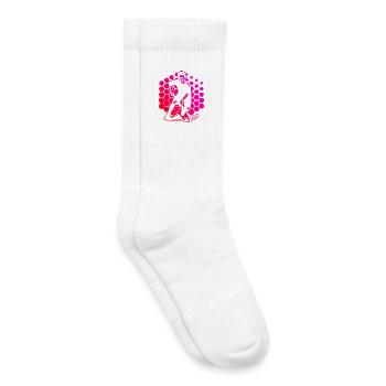 Kompaktes Floorball Design für Unihockey - Kinder Tennissocken - Weiß - Rechts