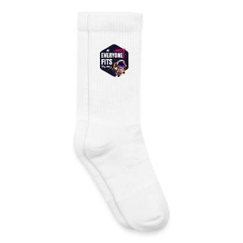 Nicht jeder passt Bleib entspannt - Kinder Tennissocken - Weiß - Rechts
