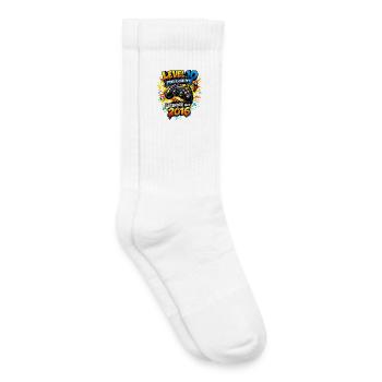 Niveau 10 Complet 2016 Anniversaire Jeune Gamer Gesc - Chaussettes de tennis bio enfant - blanc - Droite
