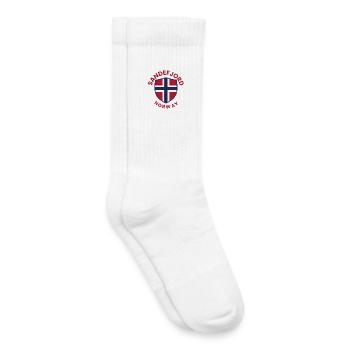 Sandefjord Norwegen-Schild - Kinder Tennissocken - Weiß - Rechts