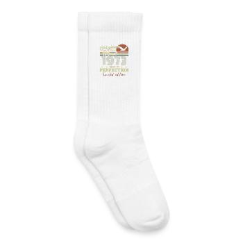 Geburtstag März 1973 - Kinder Tennissocken - Weiß - Rechts