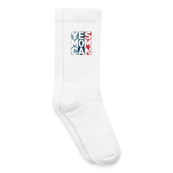 Yes Mom Can - Chaussettes de tennis bio enfant - blanc - Droite