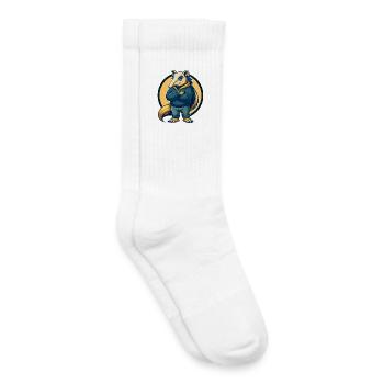 Ameisenbär Kawaii Maskottchen Cartoon Clipart Logo Abzeichen - Kinder Tennissocken - Weiß - Rechts
