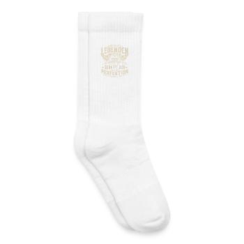 Des légendes sont nées en 1986 - Chaussettes de tennis bio enfant - blanc - Droite