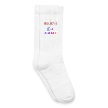 I Believe I Can Game - Kids Tennis Socks - white - Right