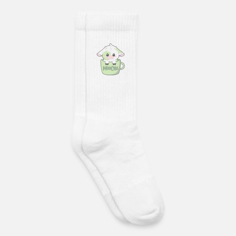 Moocha - Calzini da tennis per bambini - bianco
