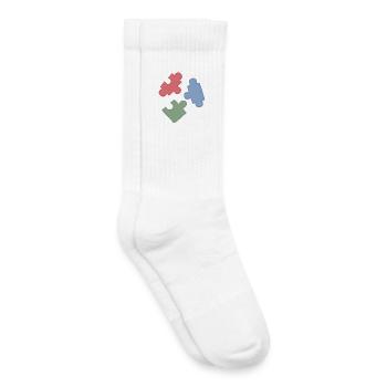 Puzzle Colors Puzzle Group of Three - Kids Tennis Socks - white - Right