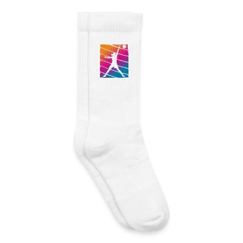 Basketteur - Chaussettes de tennis bio enfant - blanc - Droite