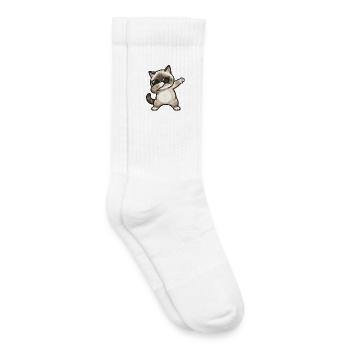Dab Ragdoll Cat - Chaussettes de tennis bio enfant - blanc - Droite