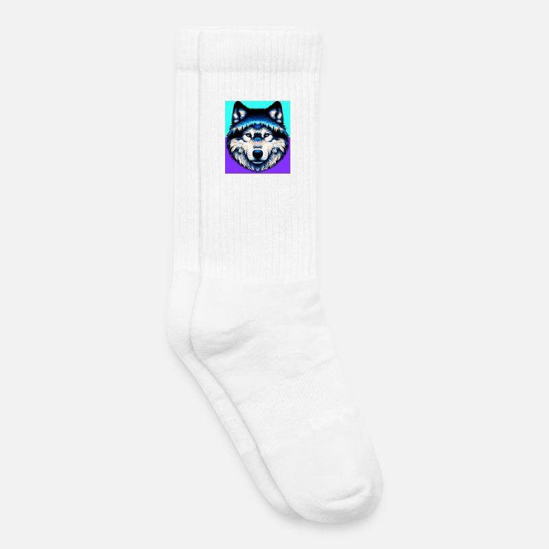 Wolf - Kinder Tennissocken - Weiß