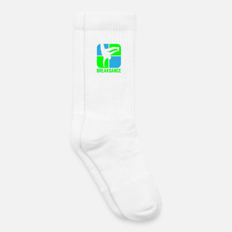Breakdance - Kinder Tennissocken - Weiß