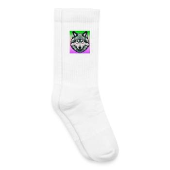 Wolf - Kinder Tennissocken - Weiß - Rechts