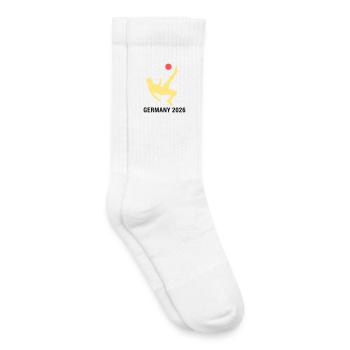 Fußballer 2026 Deutschland Fan - Kinder Tennissocken - Weiß - Rechts