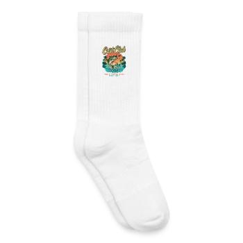 Distribution Club Miami - Chaussettes de tennis bio enfant - blanc - Droite