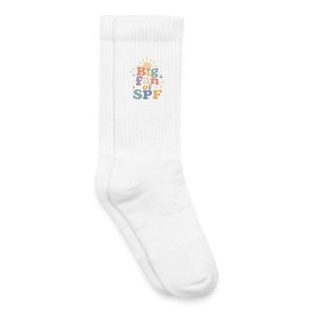 SPF Ventilateur de protection solaire Soleil d’été - Chaussettes de tennis bio enfant - blanc - Droite