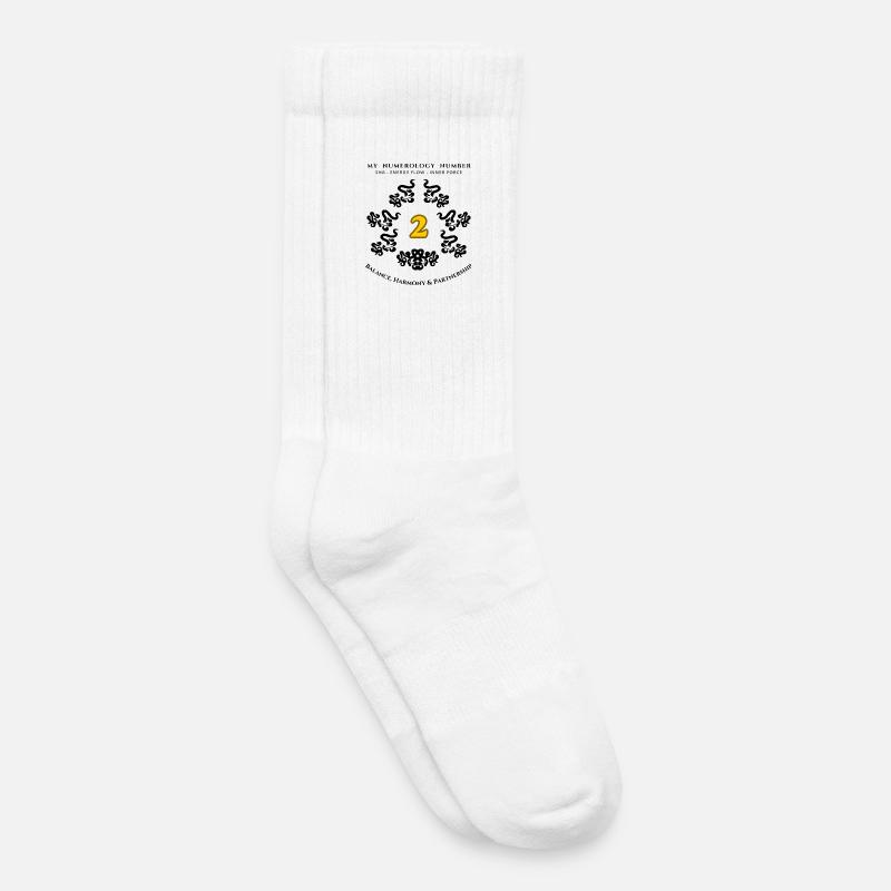 Numer_2 - Chaussettes de tennis bio enfant - blanc