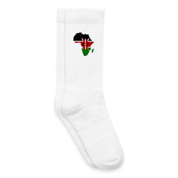Kenia_Flagge_Afrika_used - Chaussettes de tennis bio enfant - blanc - Droite