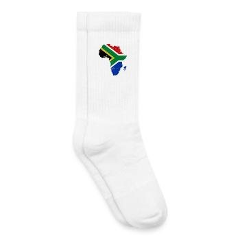 Südafrika_Flagge_Afrika_used - Chaussettes de tennis bio enfant - blanc - Droite