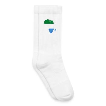 Sierra_Leone_Flagge_Afrika_used - Kids Tennis Socks - white - Right