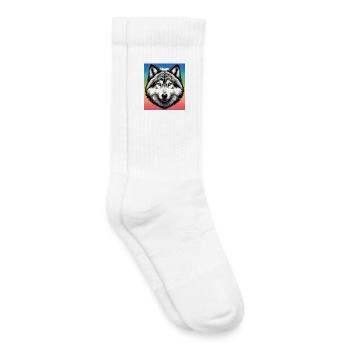 Wolf - Kinder Tennissocken - Weiß - Rechts