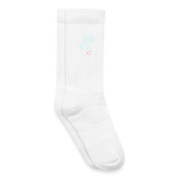Alien But Is It Art Art Saying Retro - Kids Tennis Socks - white - Right