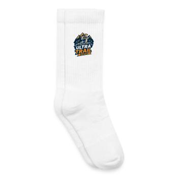 Coureur d’ultra-trail - Chaussettes de tennis bio enfant - blanc - Droite