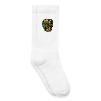 Sol Dub Reggae - Chaussettes de tennis bio enfant - blanc - Droite