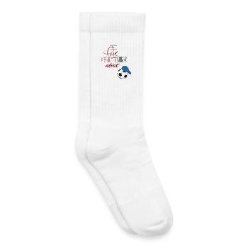 I love football - Kids Tennis Socks - white - Right