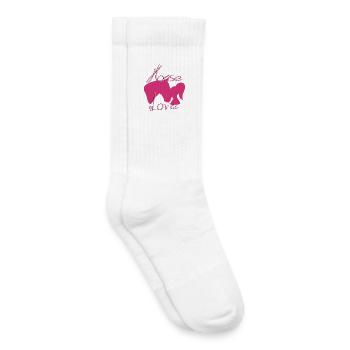 horse love - Kids Tennis Socks - white - Right