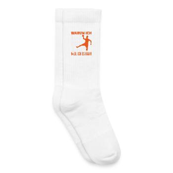 Handball Handballer Handball Trainer Fan Geschenk - Kinder Tennissocken - Weiß - Rechts