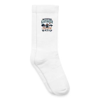 Wochenend-Kajakfahrer-Therapie auf dem Wasser - Kinder Tennissocken - Weiß - Rechts