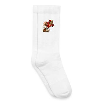 Süßes Capybara spielt American Football - Kinder Tennissocken - Weiß - Rechts